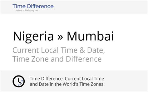 nigeria time difference with india